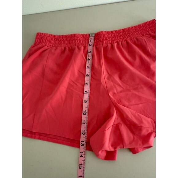 RBX Athletic Running Shorts Women Size L Pink Pull On Built-in Underwear - Picture 5 of 11